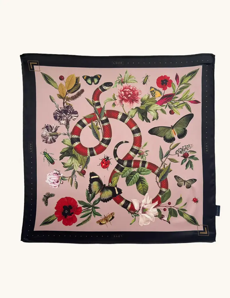 Scarf Pink Serpent