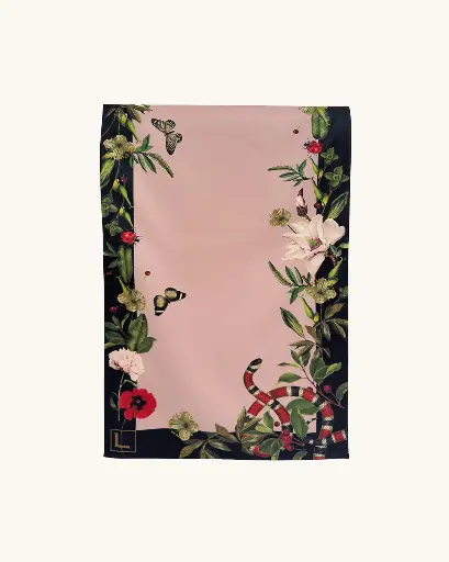 Table Runner Pink Serpent